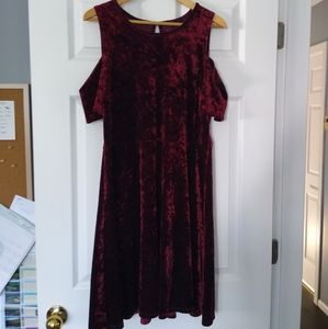 ✨ Bundle 4 for $30✨ Plus Size Crushed Velvet Dress